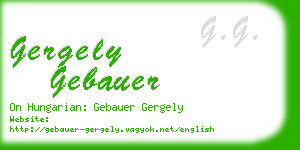 gergely gebauer business card